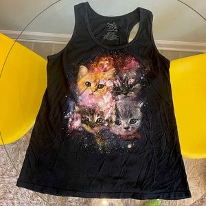 Made Right racerback vintage kitten tank top